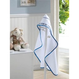 Enxovais Banho Bebe Toalha Banho Dohler -Felpudo Capuz para Bordar Baby Elefante Branco - 1 Enxovais Banho Bebe Toalha Banho Dohler -Felpudo Capuz para Bordar Baby Elefante Branco - 1