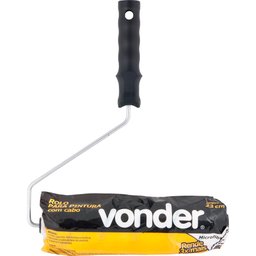 Rolo Para Pintura Microfibra 23cm Antirrespingo Com Suporte - 4