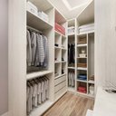 Ver imagem 2 de Guarda Roupa Closet sem Portas Canto em U 6 Peças, Escrivaninha e Basculante Prime Luciane Móveis