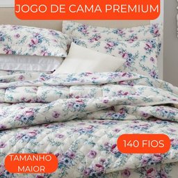 Jogo de Cama Queen Duplo 4 Peças Sultan Realce Premium Alana - 4