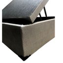 Ver imagem 3 de Cama Box Baú Casal Padrão com 48cm de Altura - Super Reforçado - Corino Linho Cinza