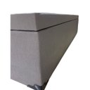 Ver imagem 2 de Cama Box Baú Casal Padrão com 48cm de Altura - Super Reforçado - Corino Linho Cinza