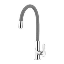 Torneira Lorenflex De Bancada Com Bica Flexível Lorenzetti 1177 G27 Cinza - 1