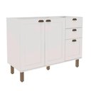 Ver imagem 2 de Balcão de Cozinha Genialflex Iluminata 120cm sem Tampo Bco