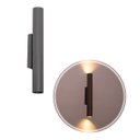 Ver imagem 7 de Arandela Tubo Cilindro Cinza 30cm 2 Fachos + 2 Led Mr11 Br.quente St2773