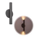 Ver imagem 5 de Arandela Tubo Cilindro Cinza 30cm 2 Fachos + 2 Led Mr11 Br.quente St2773