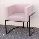 Ver imagem 4 de Poltrona Elegance Pé Preto Assento Rose 72x68x63cm