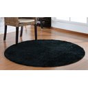 Ver imagem 1 de Tapete Redondo Sala Quarto Escritório Classic 1,50Mx1,50M Preto - Oásis