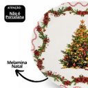 Ver imagem 5 de Jogo 4 Pratos de Jantar Natalino em Melamina 27,5cm Árvore de Natal e Bico de Papagaio - Magizi