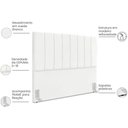 Ver imagem 3 de Cabeceira Casal 140cm Allia Suede Branco Rm Branco