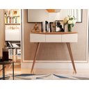 Ver imagem 4 de APARADOR PARIS PES RETRO 3 GAVETAS OFF WHITE/NATURE MARIA MOVEIS CNM