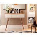 Ver imagem 2 de APARADOR PARIS PES RETRO 3 GAVETAS OFF WHITE/NATURE MARIA MOVEIS CNM