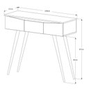 Ver imagem 5 de APARADOR PARIS PES RETRO 3 GAVETAS OFF WHITE/NATURE MARIA MOVEIS CNM