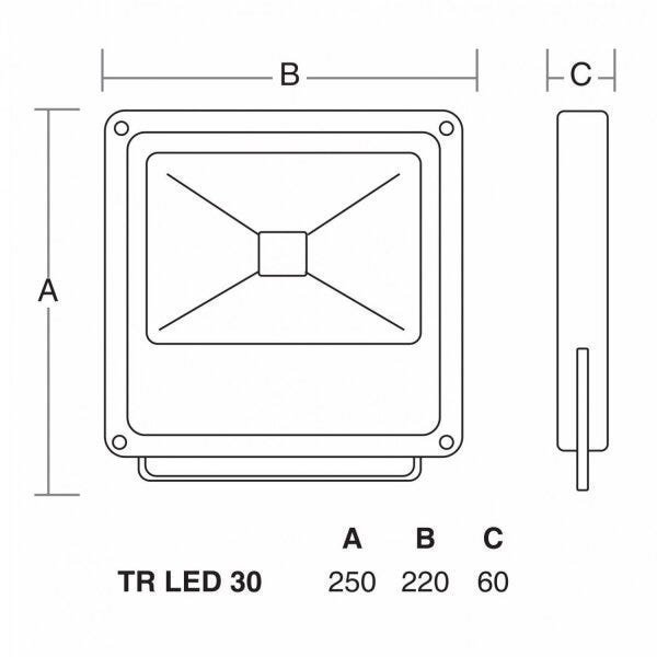 Refletor LED 30W Branco TR Taschibra - 2