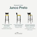 Ver imagem 3 de Kit 2 Cadeiras Alta 80cm para Balcão Ilha Bancada Área Gourmet Bar Piscina Banqueta Itagold