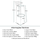 Ver imagem 2 de Kit 2 Cadeiras Alta 80cm para Balcão Ilha Bancada Área Gourmet Bar Piscina Banqueta Itagold