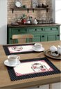 Ver imagem 1 de Enxovais Mesa Jogo Americano Kit Dohler -Genova Clean Estampado Galinhas