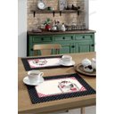 Ver imagem 1 de Enxovais Mesa Jogo Americano Kit Dohler -Genova Clean Estampado Galinhas