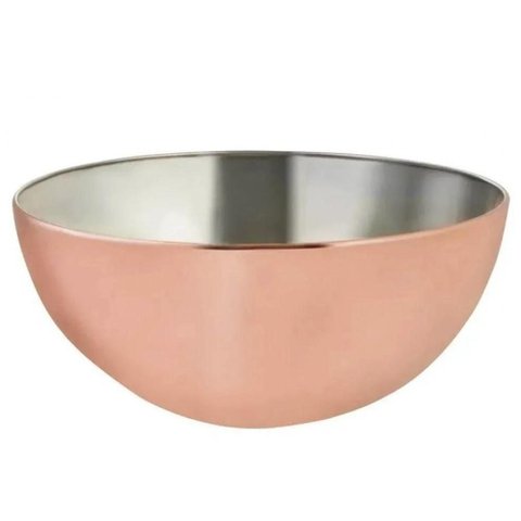 Tigela Bowl de Inox Bronze 28x13cm Mimo