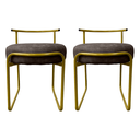 Ver imagem 2 de Kit 2 Banqueta Decorativa Sala Área Gourmet Puff Ferro Facto:coffee