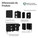 Ver imagem 4 de Armário de Cozinha Compacta 180 Cm Preto Nice Madesa 01 Preto
