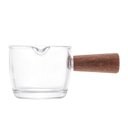 Ver imagem 3 de Molheira Mini de Vidro Grosso Cabo Bambu 100ml Gourmet 7cm