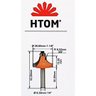 Fresa para Tupia Moldura Reta Chanfro com Rolamento 32.00mm - Htom - 2