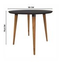 Ver imagem 4 de Mesa Redonda 4 Lugares Pés Palito Preto Veneza Casa D