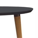 Ver imagem 3 de Mesa Redonda 4 Lugares Pés Palito Preto Veneza Casa D