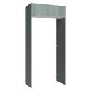 Ver imagem 1 de Porta-geladeira 103 Cm 1 Porta Basculante Cinza/branco/cinza Lux Madesa