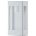 Ver imagem 1 de Arandela Branca Contemporânea Lente Transparente Prime Luminária Parede E27 Dital