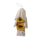 Ver imagem 2 de Mini Casinha Dois Andares Feitos de Madeira para Decoração Casa Decoração