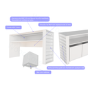 Ver imagem 5 de Rack com Baús Infantil e Porta Carrinhos Giuseppe 100% Mdf Woodcore