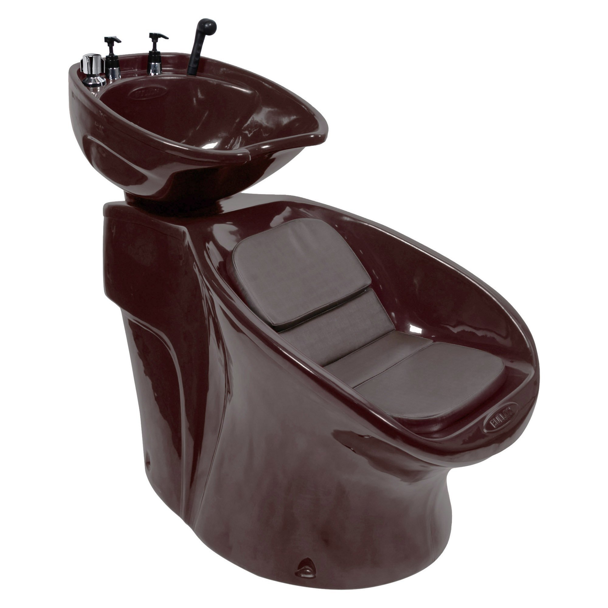 Lavatório Neon Shampoo + Cadeira Lotus Reclinável + Carrinho Auxiliar - Tabaco - 220 - 3
