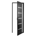 Ver imagem 3 de Porta Lambril Solara com Visor 80 X 2.10 Preta Lado Esquerdo – Hale