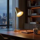 Ver imagem 2 de Abajur Luminaria de Mesa Direcionável Moderno Decoração e Leitura Casa Sala Quarto Escritório