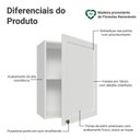 Ver imagem 3 de Armário Aéreo 50cm 1 Porta Branco Vik Madesa