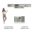 Ver imagem 7 de Cozinha Compacta 280003 Com Armário E Balcão Branco/Cinza