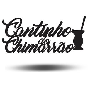 Painel Decorativo Cantinho Do Chimarrão Gaúcho Mdf Preto