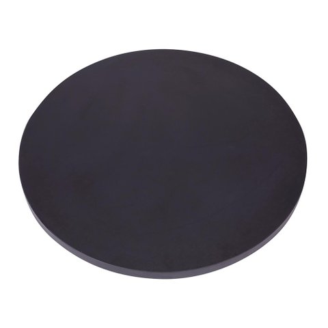 Tampo Redondo 80 Cm (largura) P25 Pandin Mdp 2,50 Cm (altura) Cor Preto