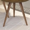 Ver imagem 3 de Kit Mesa Isa Lateral e Canto de Sofá Retrô com 3 Pernas Decoração Freijó