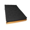 Ver imagem 2 de Sofá Cama Casal Futon Tokio Preto Acquablock Madeira Maciça Grapia Cor Natural