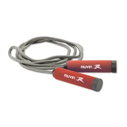 Corda de Pular de Poliéster Vermelho/Cinza - Muvin - 2