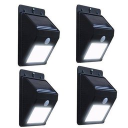 Kit 4 Sensores Luz Led Carregador Sorlar Balizador Presença Arandela Energia - 3