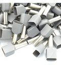 Ver imagem 2 de Kit 1000pçs Terminal Elétrico Ilhós Tubular Duplo 4mm Cinza