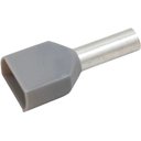Ver imagem 3 de Kit 1000pçs Terminal Elétrico Ilhós Tubular Duplo 4mm Cinza