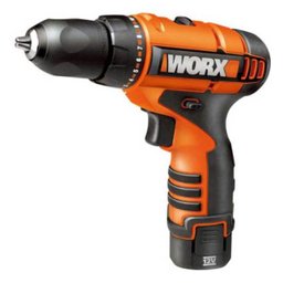 Furadeira/Parafusadeira com bateria de lítio 12V Bivolt - Worx - 1