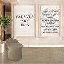 Ver imagem 4 de Puff Orgânico Redondo com Encosto Luxo Composé Corino e Suede para Sala e Recepção:capuccino