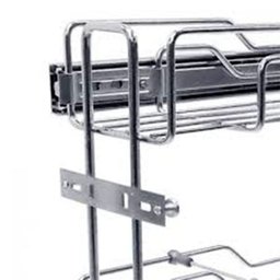 Porta Latas Cromado Triplo com Trilhos 8694 - Jomer - 2