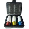 Kit Jogo de Soquete 40 peças + Soquete Roda Liga Leve 3 peças - 2